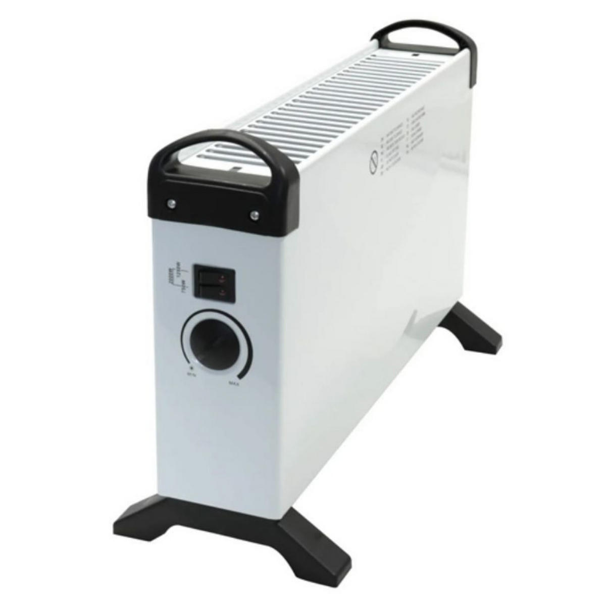 ELEKTROHEIZUNG 2000 W Weiß Konvektorheizung mit Thermostat und 3 Heizstufen - Weiß, Metall (20/34.5/52.5cm) - HOTSERIE