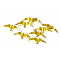 WANDDEKO Gold 121/53 cm - Goldfarben, Metall (3.1/53/6cm) - KUNSTLOFT