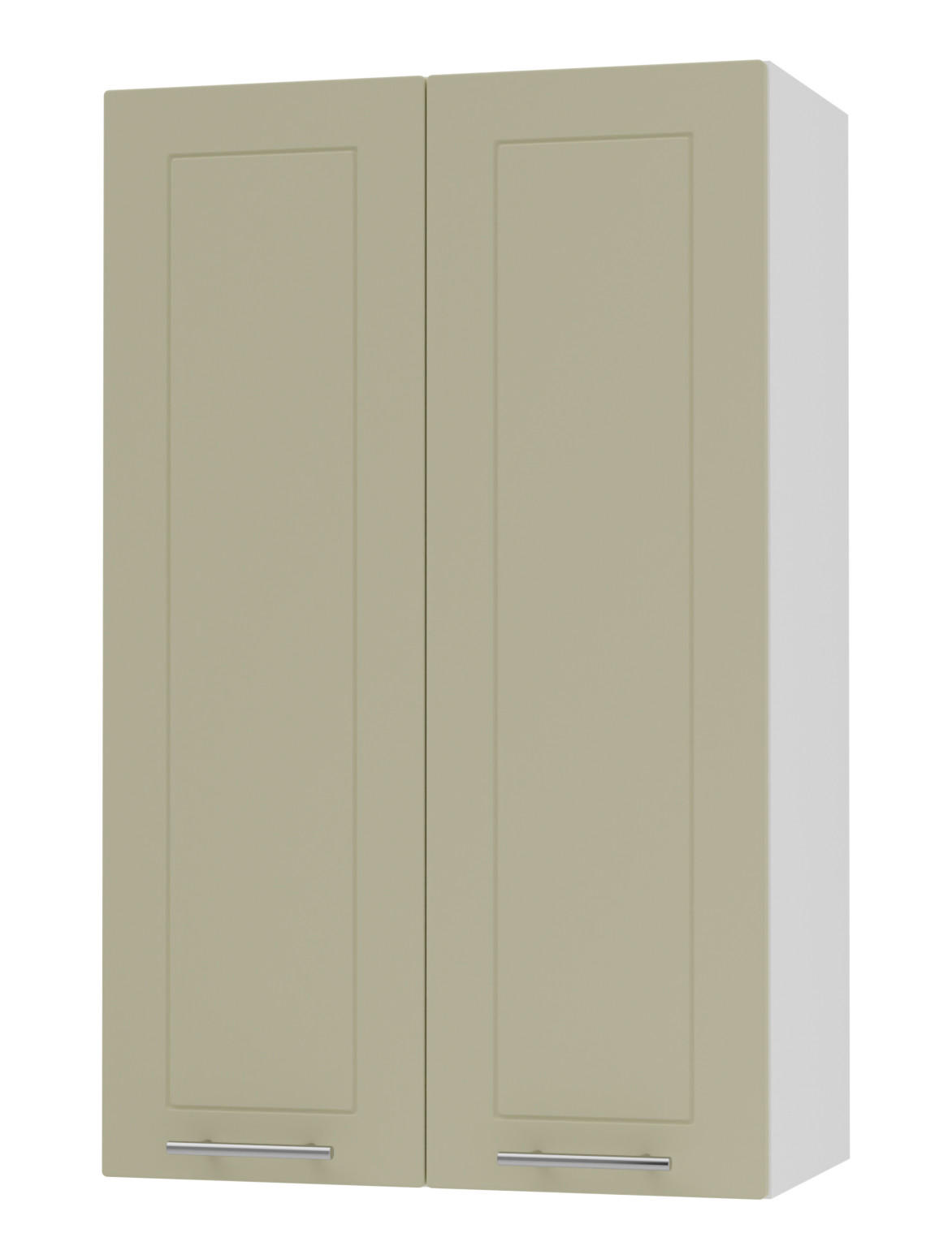 Feldmann-Wohnen Küchenhängeschrank Creme, Weiß 60x96x32.5 cm