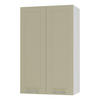 KÜCHENHÄNGESCHRANK Kvantum W4/60 Vanille Matt / Weiß Matt 60 / 32,5 / 96cm - Creme/Weiß, Holz/Holzwerkstoff (60/96/32.5cm) - Feldmann-Wohnen