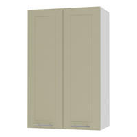 KÜCHENHÄNGESCHRANK Kvantum W4/60 Vanille Matt / Weiß Matt 60 / 32,5 / 96cm - Creme/Weiß, Holz/Holzwerkstoff (60/96/32.5cm) - Feldmann-Wohnen
