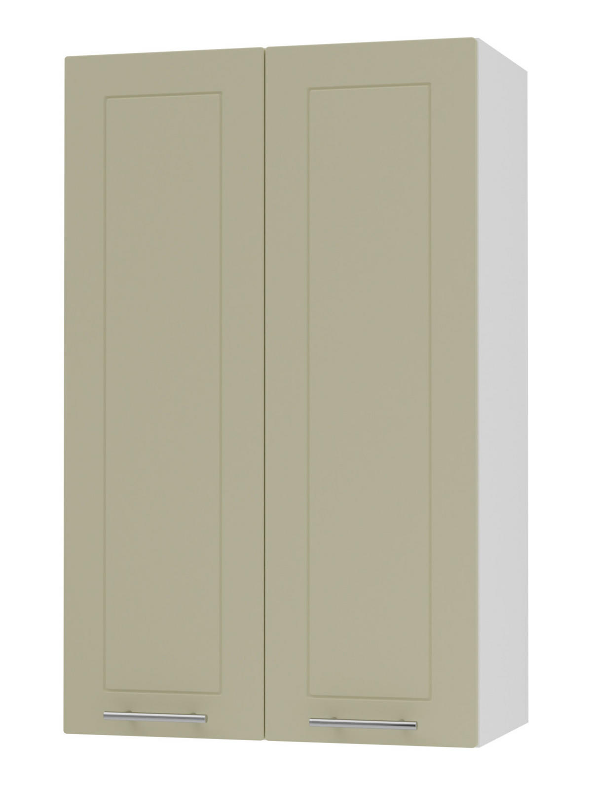 KÜCHENHÄNGESCHRANK Kvantum W4/60 Vanille Matt / Weiß Matt 60 / 32,5 / 96cm - Creme/Weiß, Holz/Holzwerkstoff (60/96/32.5cm) - Feldmann-Wohnen