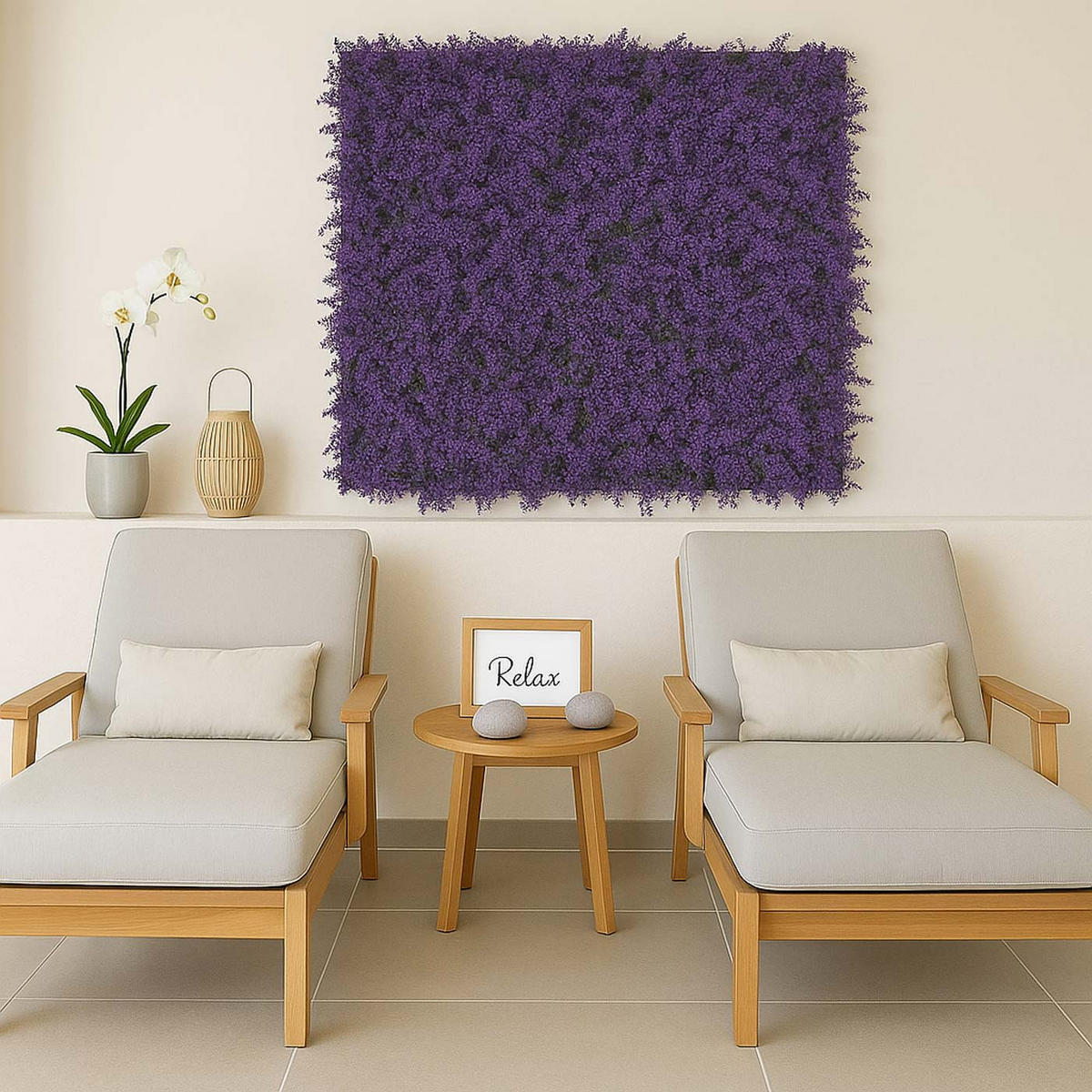 STENNA plošča, modra - lila, umetna masa (50/15/50cm) - MCW