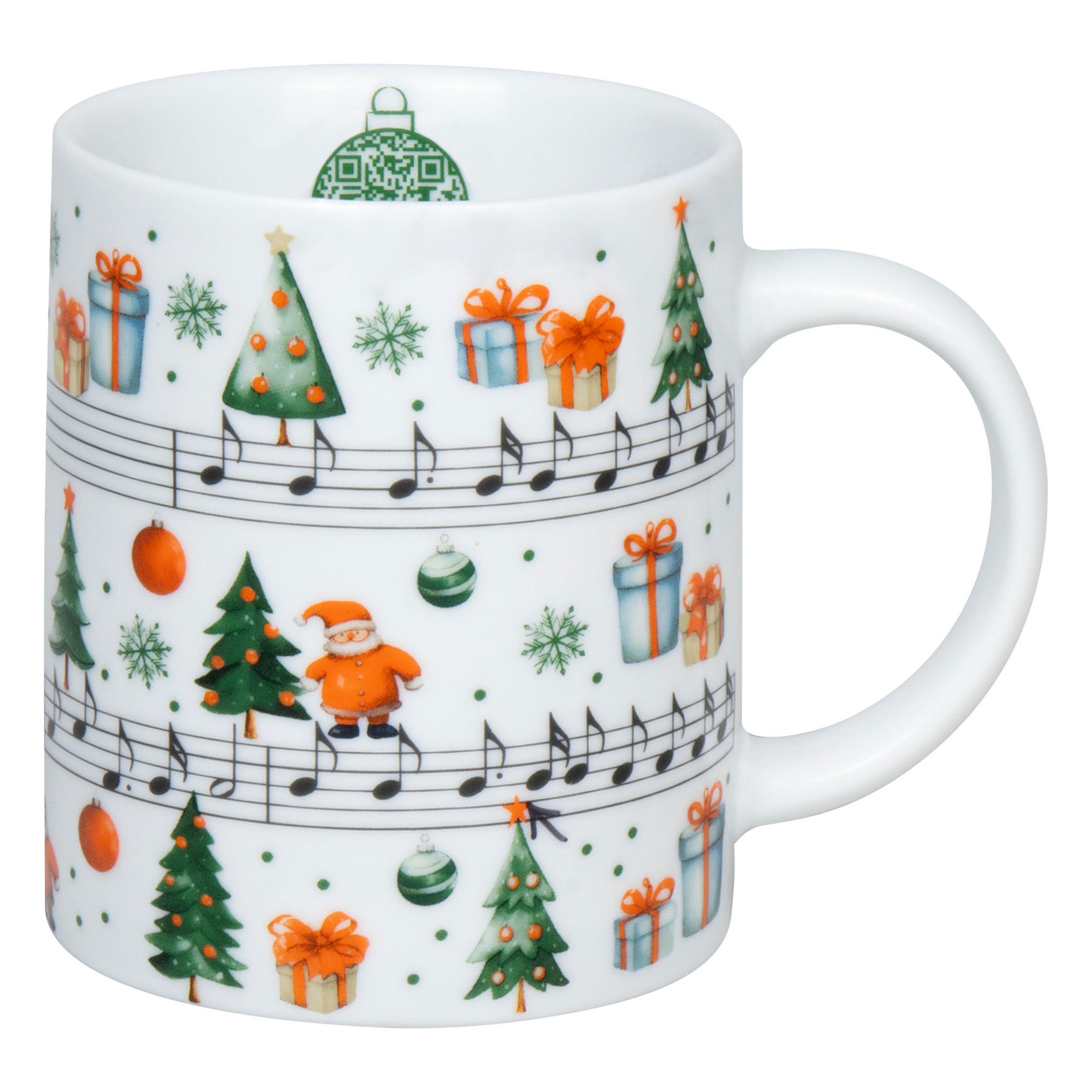 KAFFEEBECHER Jingle Bells - Naturfarben, Keramik (0.3L) - Könitz