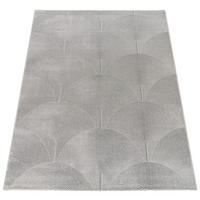 KURZFLORTEPPICH, abstrakt, Florhöhe 9 mm, Anthrazit, 120 x 160 cm - Anthrazit, Textil (120/160cm) - KADIMA DESIGN