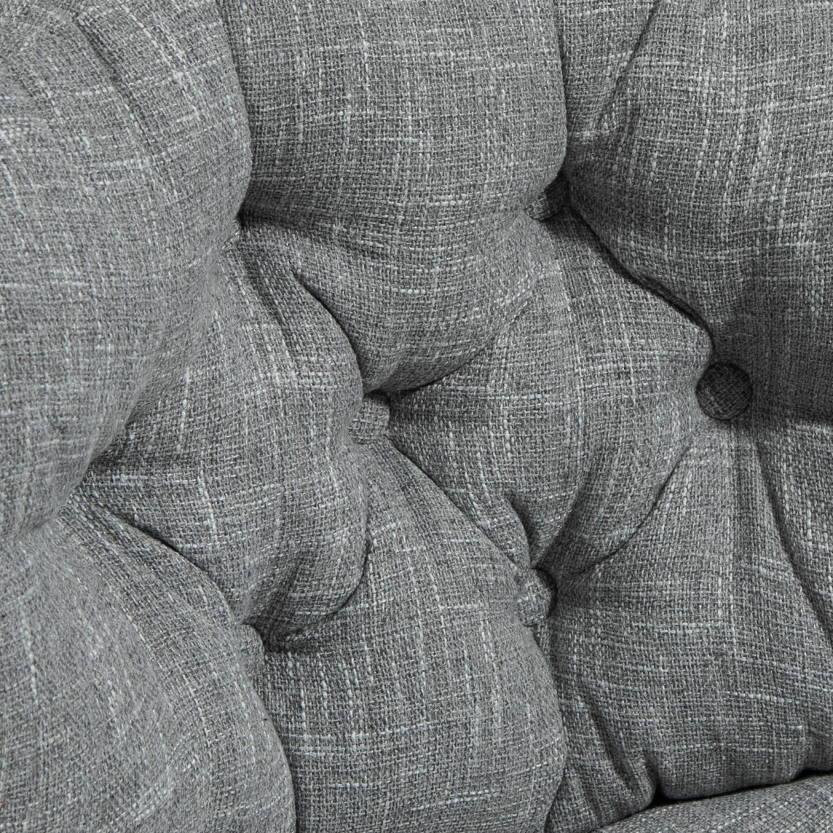 BÜROSTUHL, Gepolsterter Schreibtischstuhl, Leinenoptik, Grau - Silberfarben/Grau, Textil/Metall (65/94/65cm) - HOMCOM