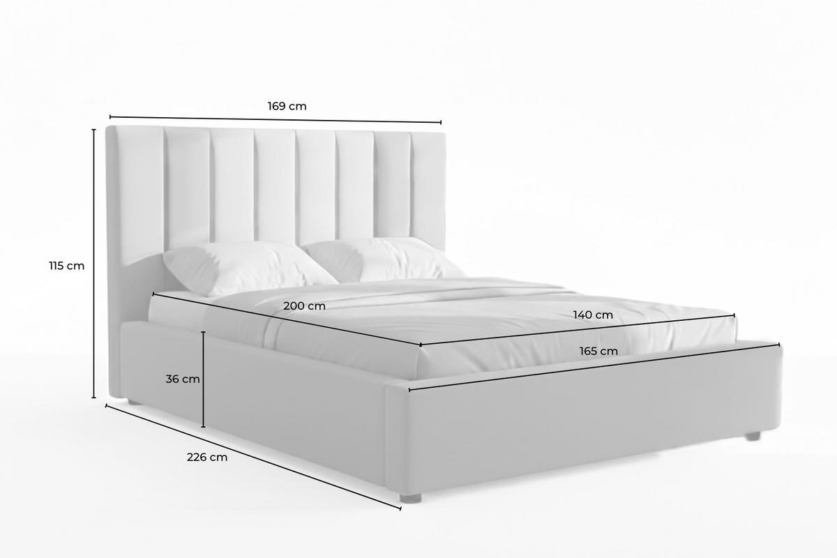 POLSTERBETT CATTURA Grau Velvet - Grau, Textil (140/200cm) - KAWOLA