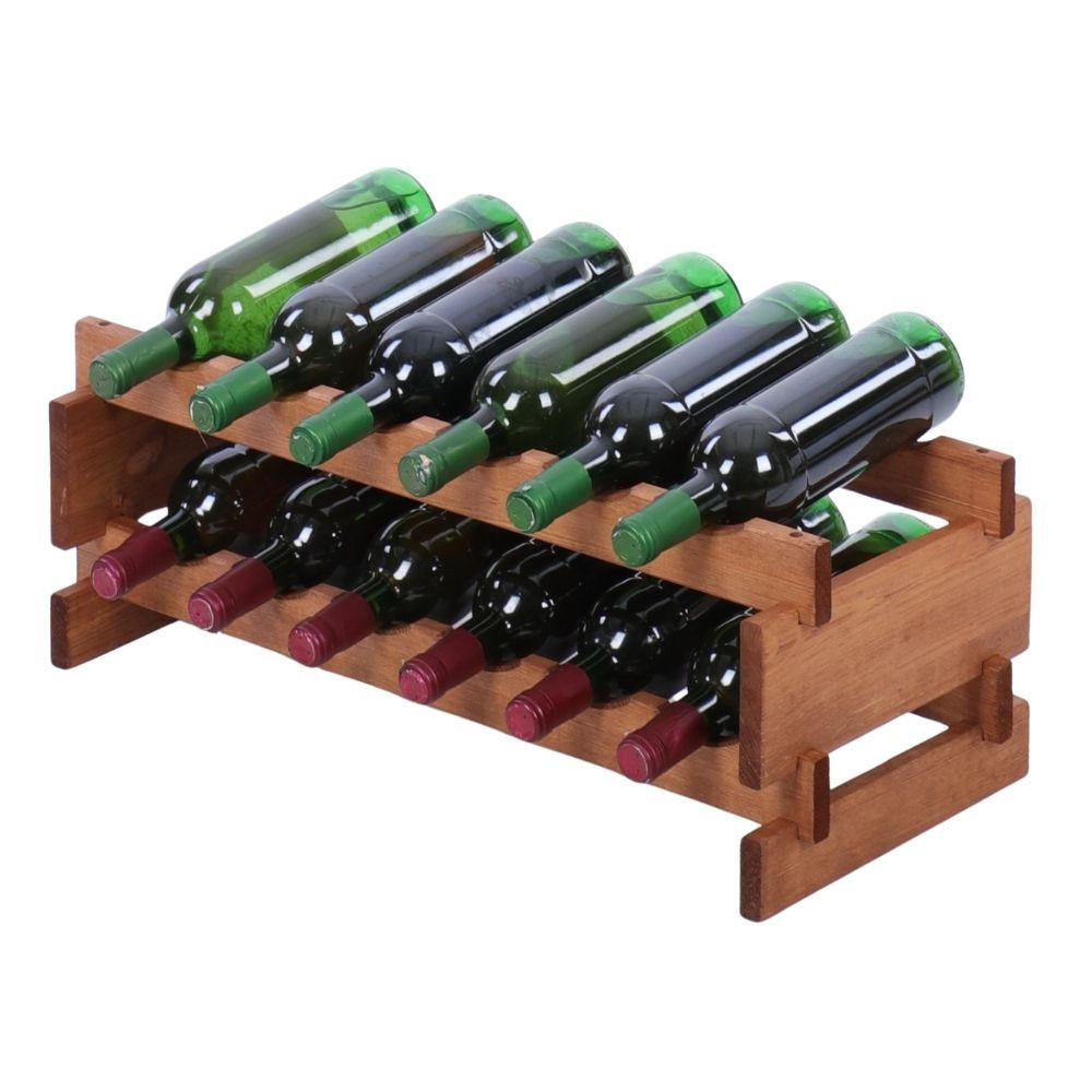 Proregal Weinregal Braun 65x23x28 cm