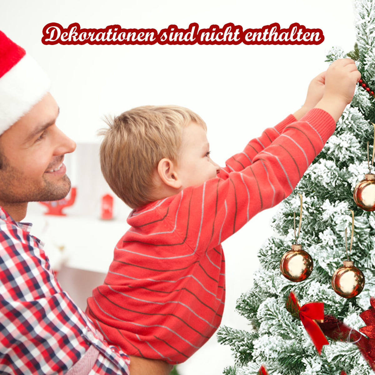 WEIHNACHTSBAUM 7.5FT Grün - Grün, Kunststoff (225cm) - COSTWAY