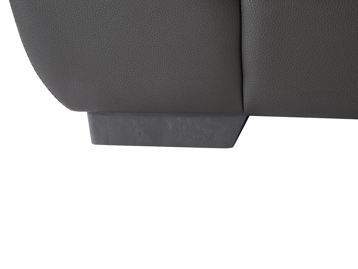 ECKSOFA Leder - Ecke Rechts - Schwarz - METROPOLITAN II - Schwarz, Leder (275/152cm) - Vente-Unique