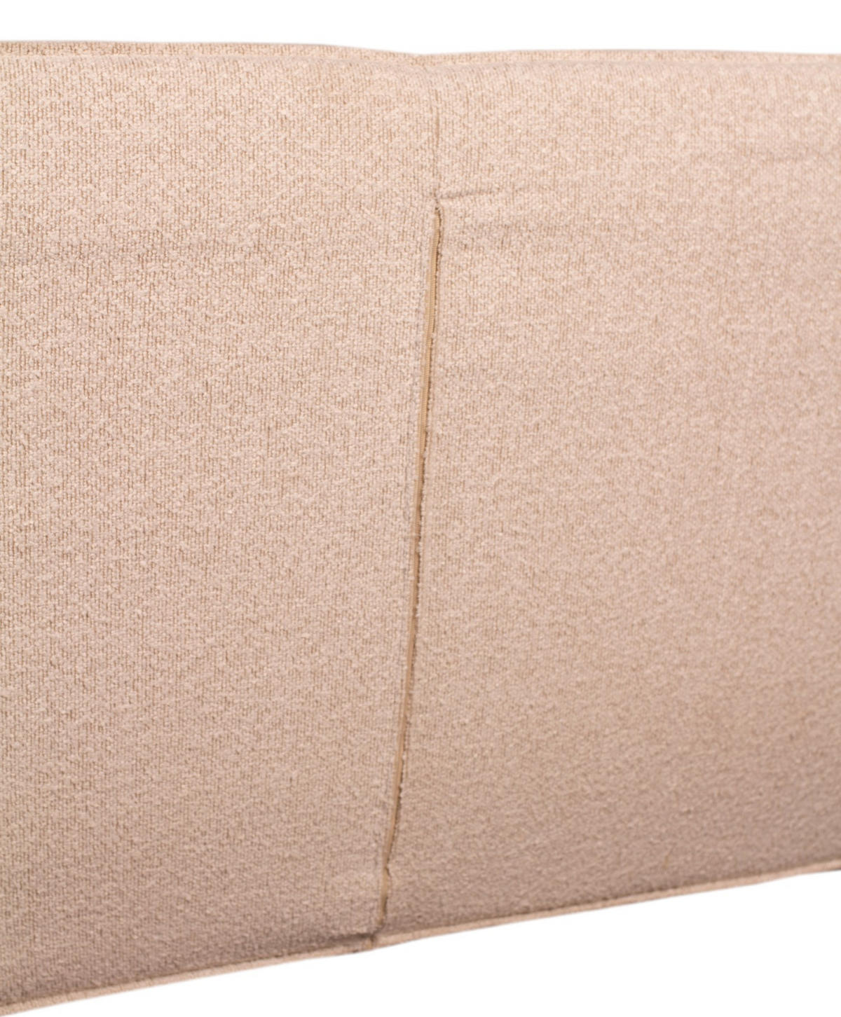 LOUNGESOFA Alezio inkl. Knuffelkissen - Dreisitzer - beige - Beige/Braun, Holz/Textil (189/86/78cm) - bene living