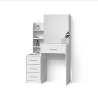 SCHMINKTISCH Loreta Weiß 80 cm - Weiß, Holzwerkstoff (80/131.6/36cm) - Livinity®