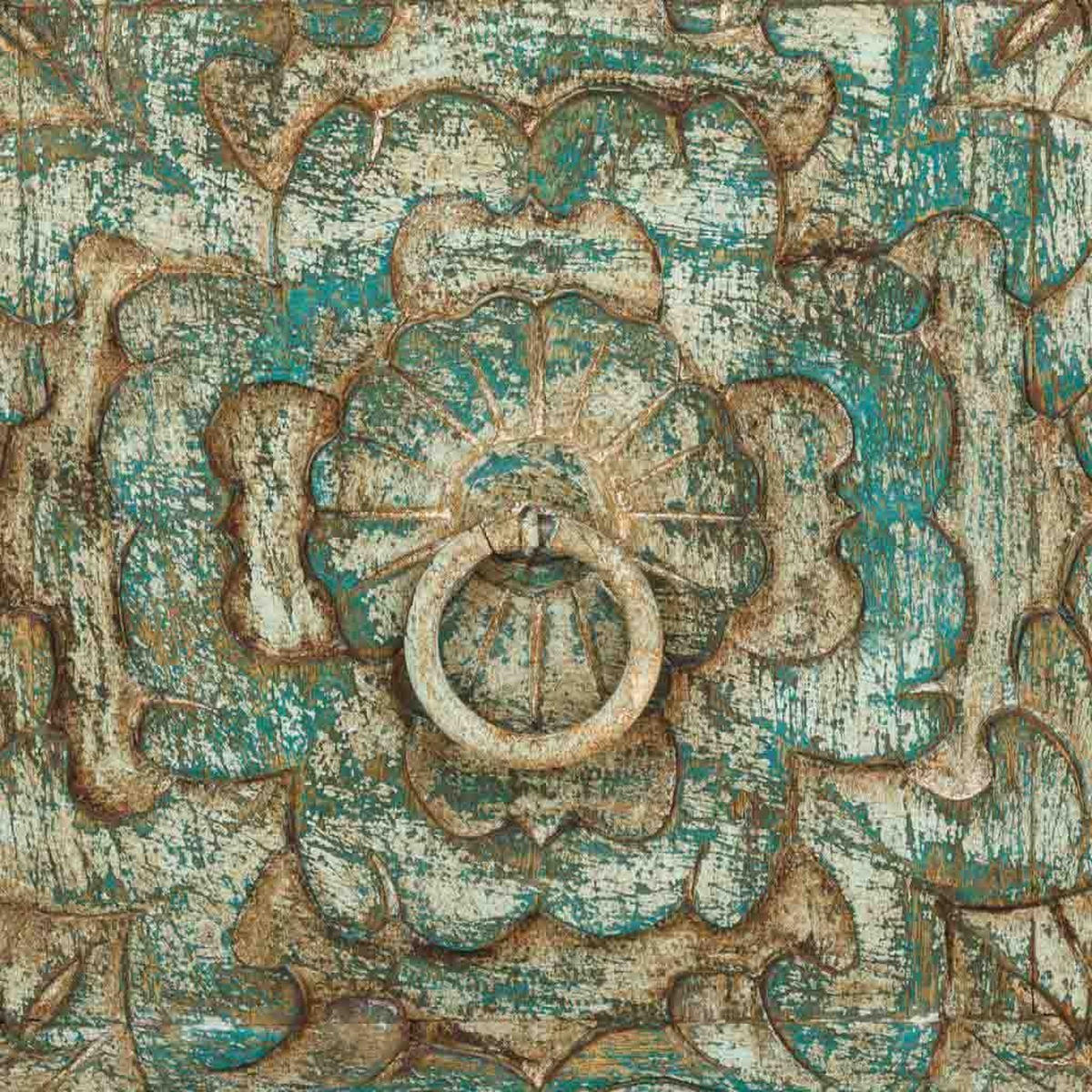 NACHTTISCH aus Holz, grün, 50x40x59cm - Multicolor, Holz (50/59/40cm) - Wanderlust