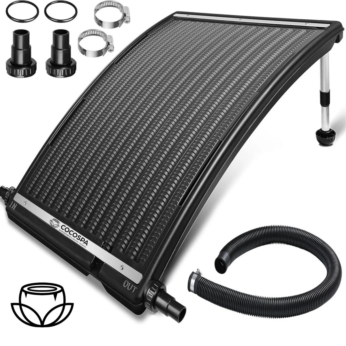 SOLARHEIZUNG für Pool - Schwarz, Kunststoff (40/70/70cm) - COCO SPA