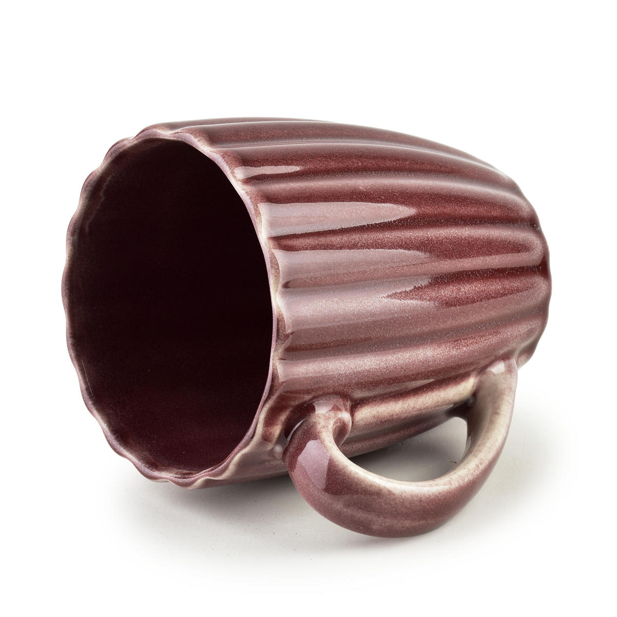 BECHER Evie Dunkelrot 8.7/11.5/10 cm Porzellan - Dunkelrot, Keramik (0.36L) - Mondex