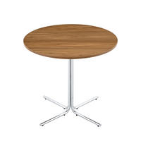 BEISTELLTISCH 3-Bein Chromgestell DE-40071 Silber - Silberfarben, Holzwerkstoff (85/85/76cm) - ComfortXL