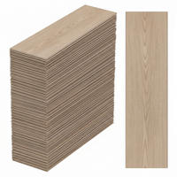 VINYLGOLV Ljus ek 36-pack självhäftande 15,2x91,4 cm - Beige, Plast (91.4/15.2/0.2cm) - Relaxdays