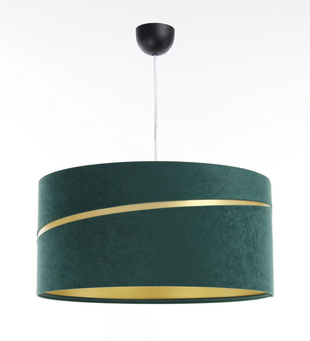 HÄNGELEUCHTE Grün 60/30 cm - Goldfarben/Grün, Kunststoff (60/0.4/30cm) - ONZENO