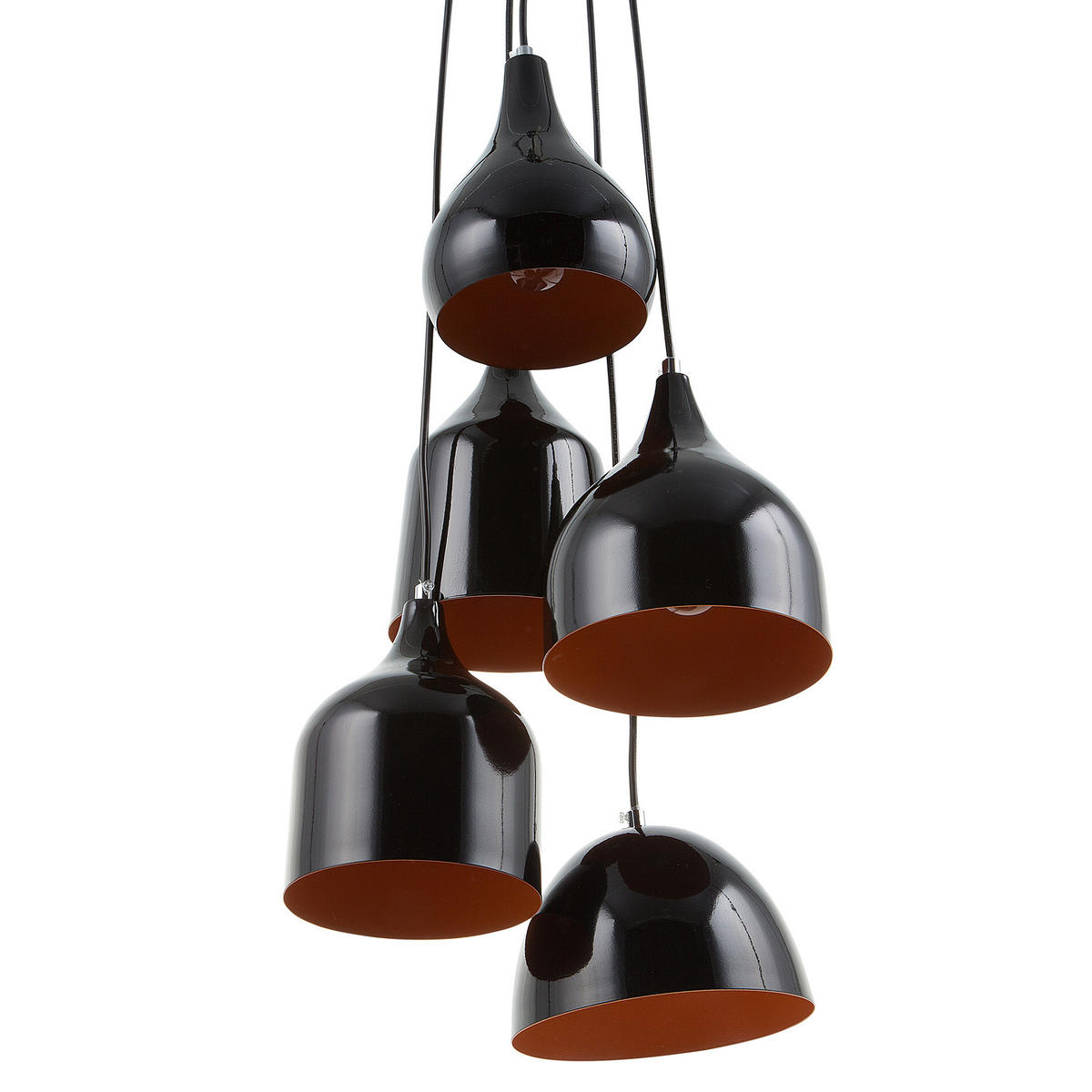 HÄNGELEUCHTE Savio 18/18/111 cm - Schwarz, Metall (18/18/111cm) - Beliani