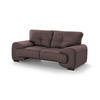 2-SITZER SOFA Omega aus Kunstleder, Dunkelbraun - Dunkelbraun/Schwarz, Leder (185/88/98cm) - Beautysofa