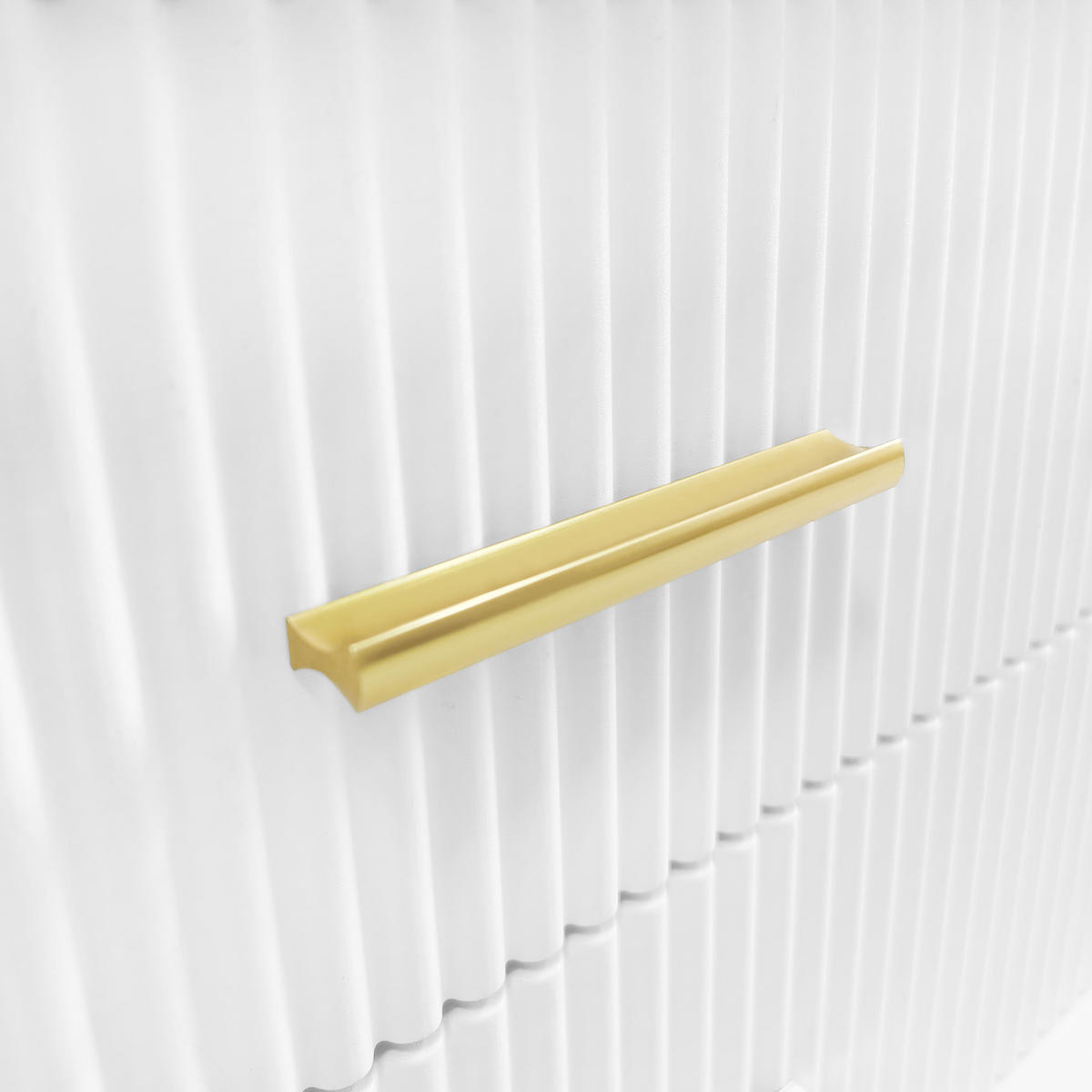 COUCHTISCH DE-044 Marmora Weiß/Gold - Weiß, Holzwerkstoff (50/100/30cm) - ComfortXL