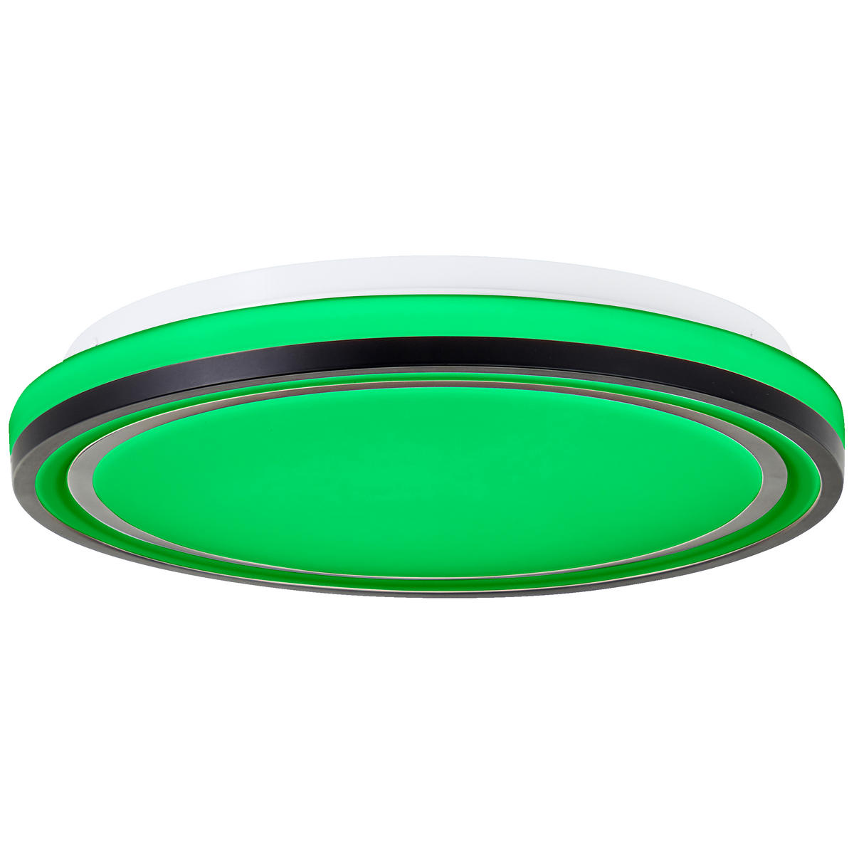 DECKENLEUCHTE Cloe G94878/76 - Schwarz, Metall (34/34/6.5cm) - Brilliant