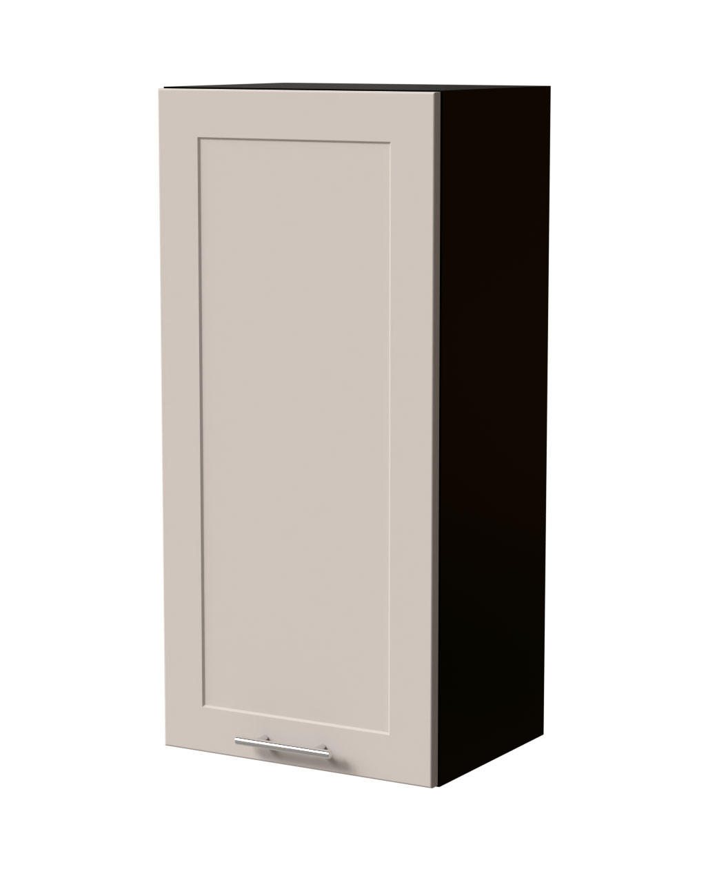 Feldmann-Wohnen Hängeschrank Kaschmir, Schwarz 45x96x32.5 cm