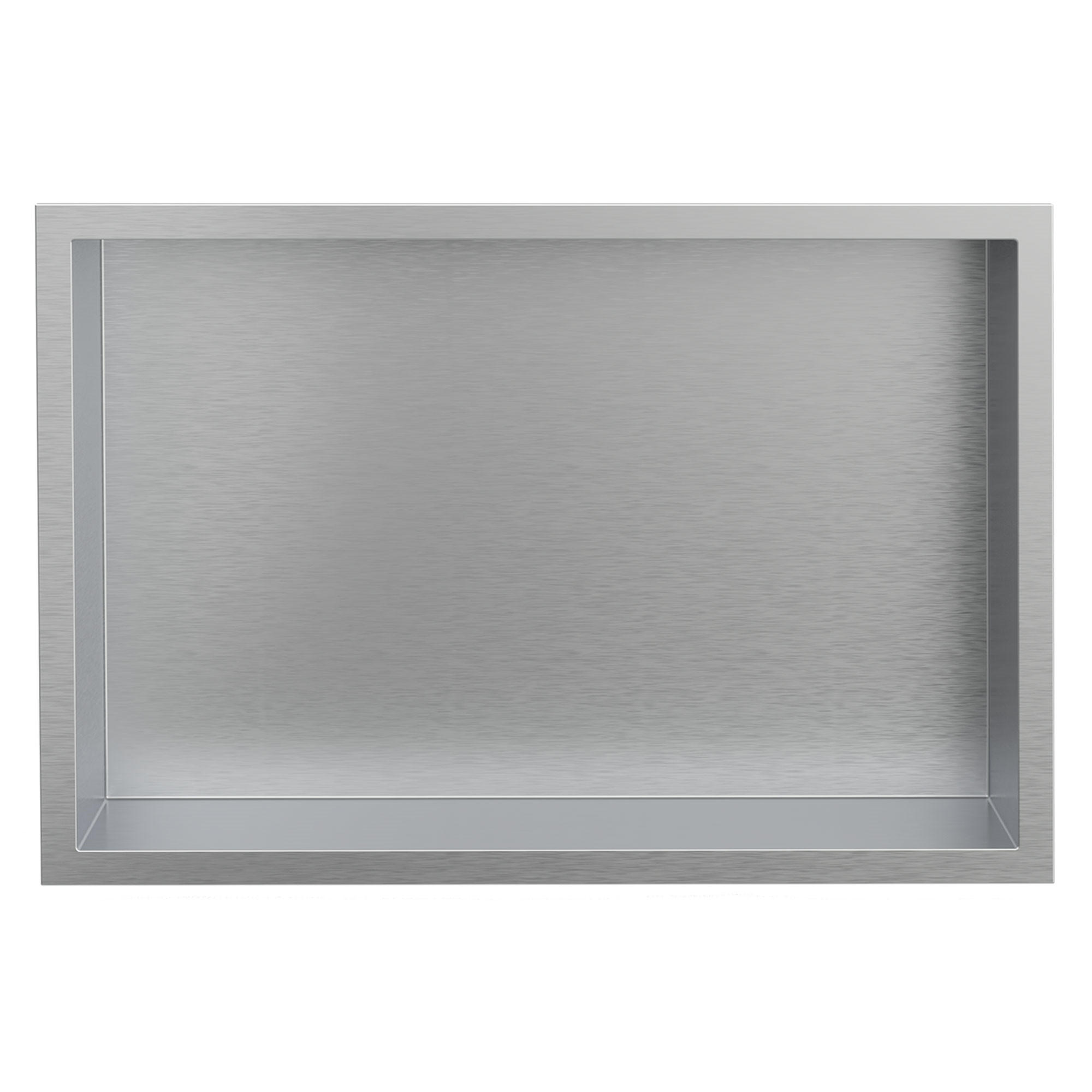 DUSCHNISCHE Silber 30/20 cm - Silberfarben, Metall (22/10/32cm) - LuxeBath