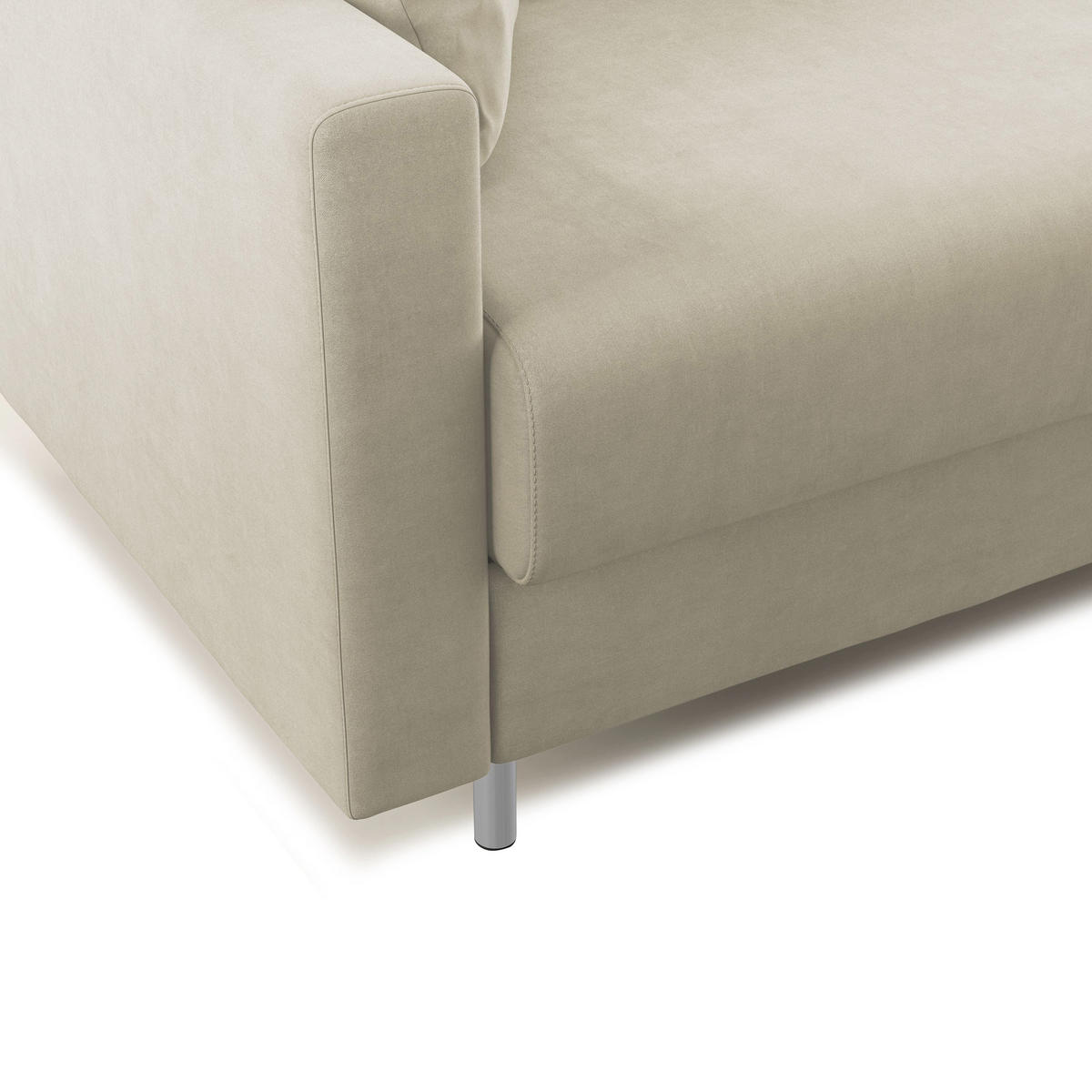 SCHLAFSOFA Megan - Creme, Textil (168/97/96cm) - Divani.store