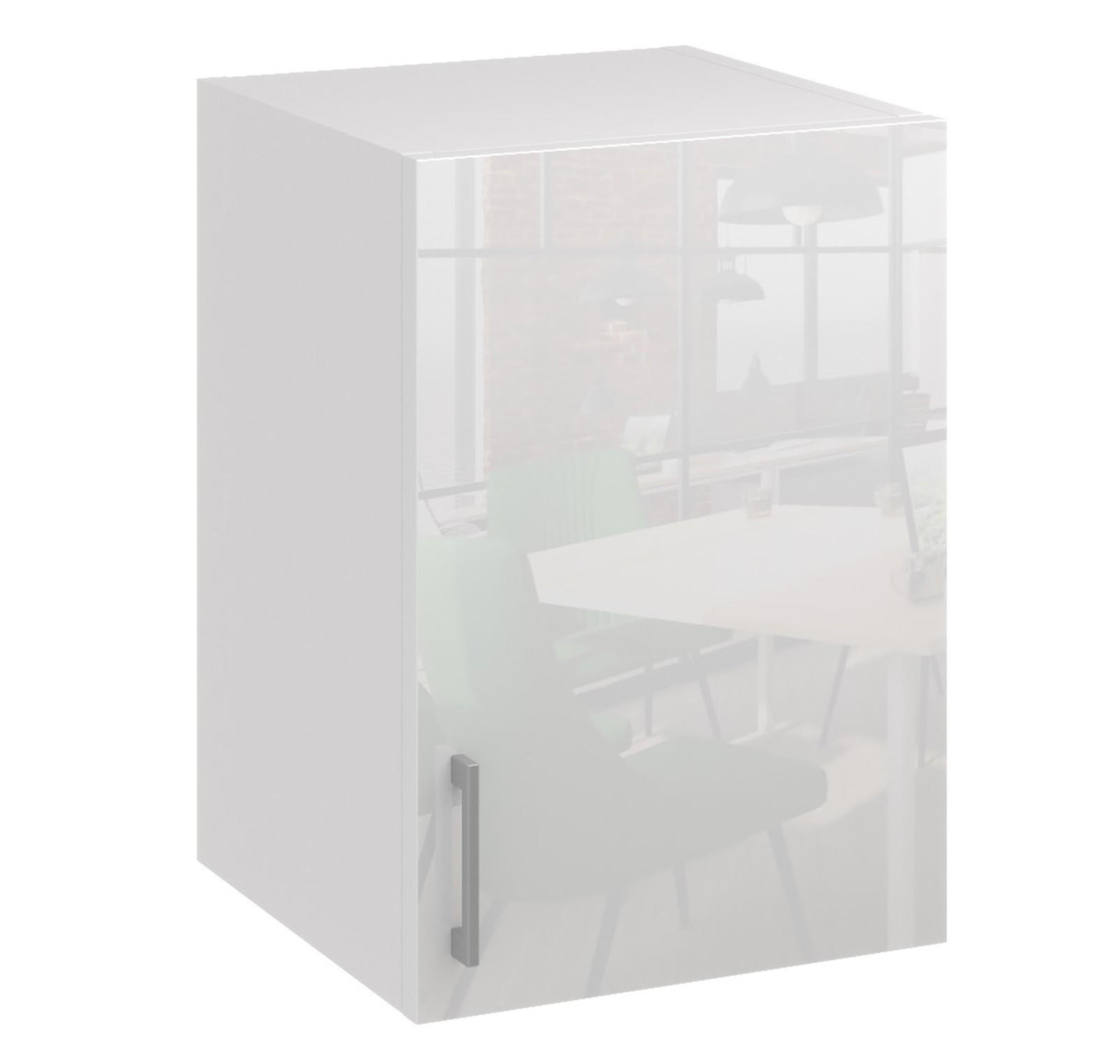 HÄNGESCHRANK G40 - Weiß Hochglanz, Holzwerkstoff (40/60/31cm) - roe furniture