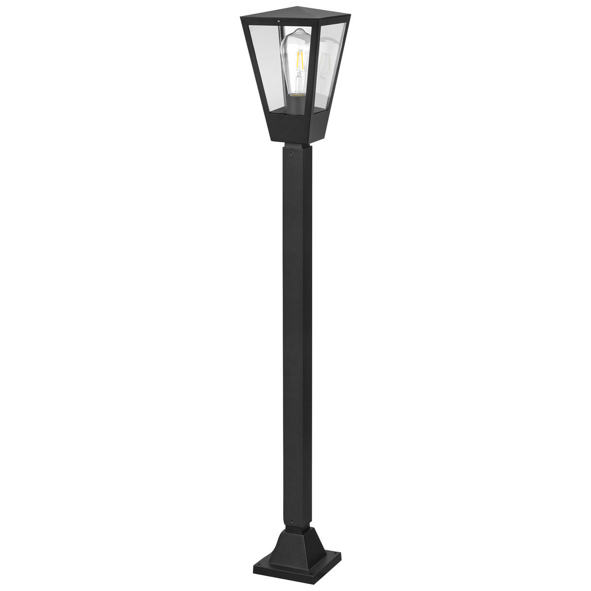 LED AUßENLEUCHTE Westcliff Anthrazit/Transparent 14/14/98,4 cm - Multicolor, Metall (14/14/98.4cm) - Brilliant