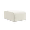 POUF Samt Stoff Beige - Creme/Schwarz, Holzwerkstoff/Kunststoff (72/42/94cm) - Makamii