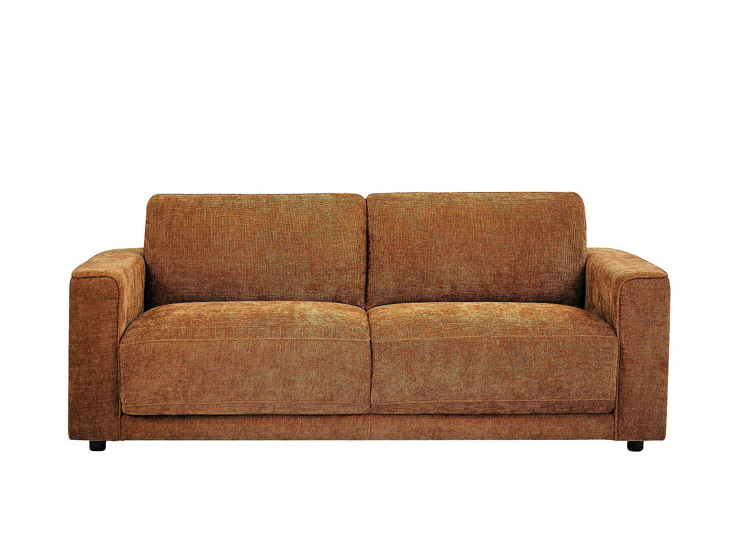 SOFA - 3 Personen - stoff - terracotta Netuso - Terracotta, Kunststoff/Textil (200/82/89cm) - Vente-Unique