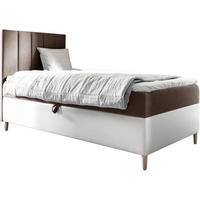 KINDERBETT MAYA 1 - Braun/Weiß, Holzwerkstoff (102/208cm) - Meblini