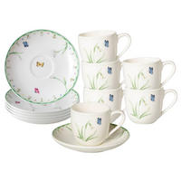 ESPRESSOTASSEN MIT UNTERTASSEN Colourful Spring bunt 100 ml 6er Set - Multicolor, Keramik (11.7/7.7/11.7cm) - Villeroy & Boch