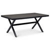 GARTENTISCH ISOLA - Schwarz, Kunststoff/Metall (100/180/76cm) - IDIMEX