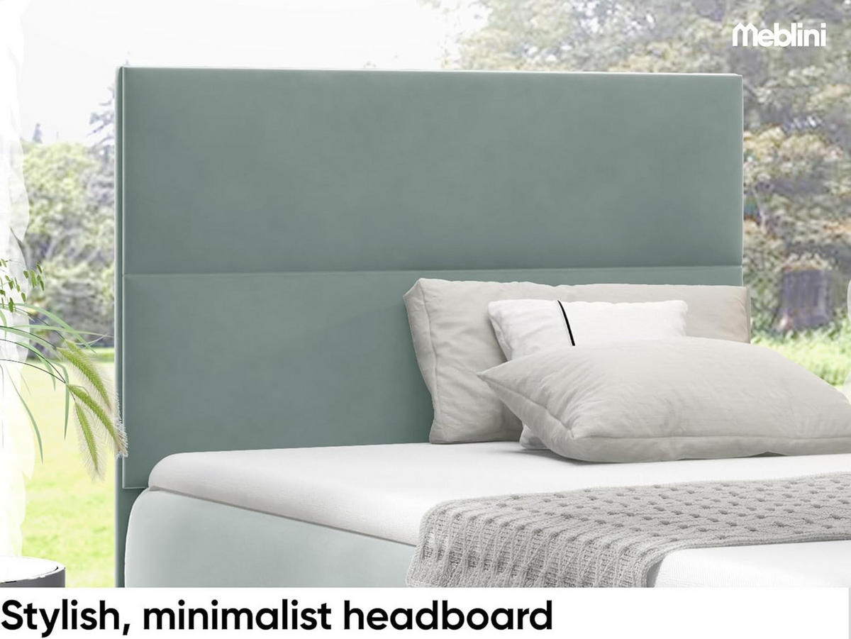 KINDERBETT MINO 1 - Blaugrau, Holzwerkstoff (104/208cm) - Meblini