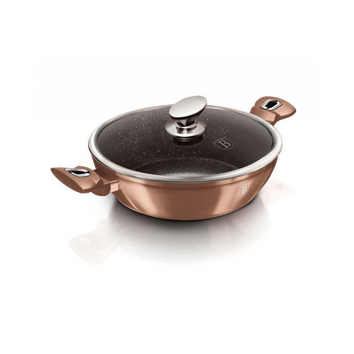 TOPF Gold 28/28/7.5 cm BH1519 - Goldfarben, Metall (28cm) - Berlinger Haus
