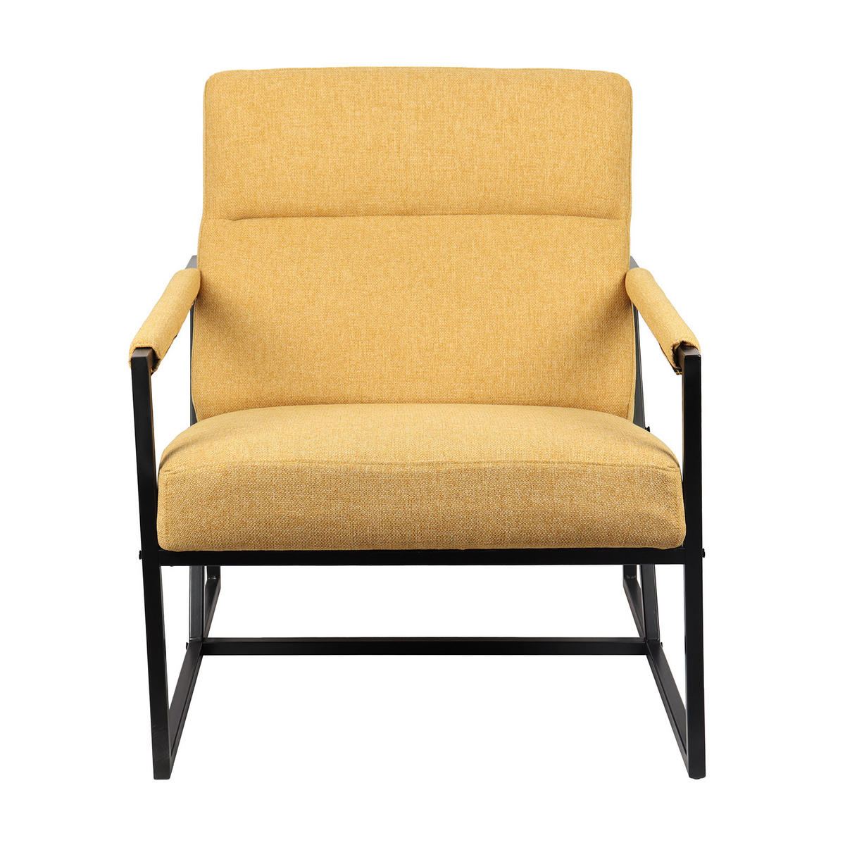 LOUNGESTUHL CHRIS - Gelb, Textil (66/77/82cm) - SVITA