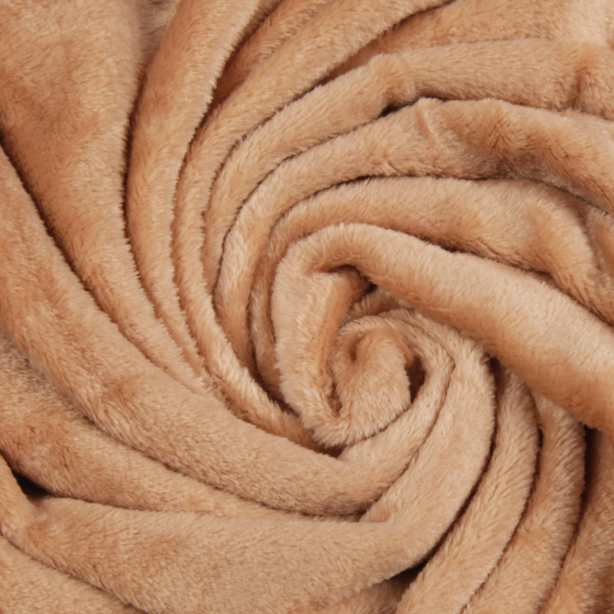 KUSCHELDECKE "Celina" Nougat 70x100 cm - Haselnussfarben, Textil (70/100cm)