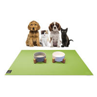 NAPFUNTERLAGE, Öko-Tex, Rechteckig Set 2x 30x40cm Grün - Grün, Textil (30/40cm) - SANOZOO