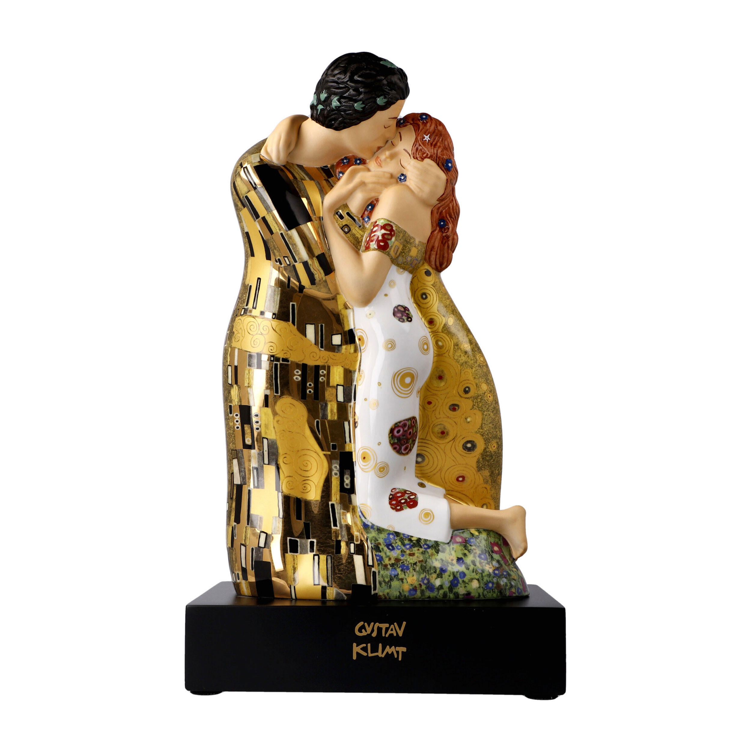 DEKOFIGUR Gustav Klimt - Der Kuss, Artis Orbis, Porzellan, Bunt, 33 cm - Multicolor, Keramik (12.5/33/18.5cm) - Goebel