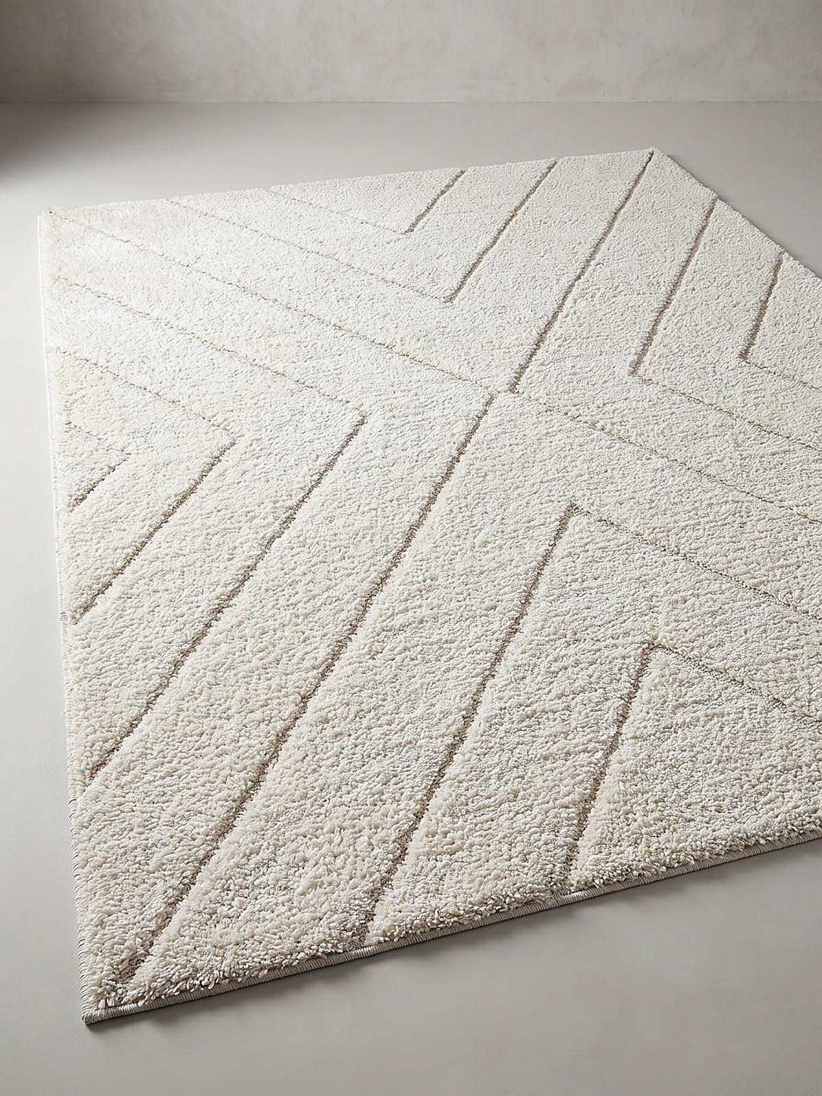 HOCHFLORTEPPICH Berber ATRIO Polypropylen Creme 160 x 230 cm - Beige, Textil (160/230cm) - KADIMA DESIGN