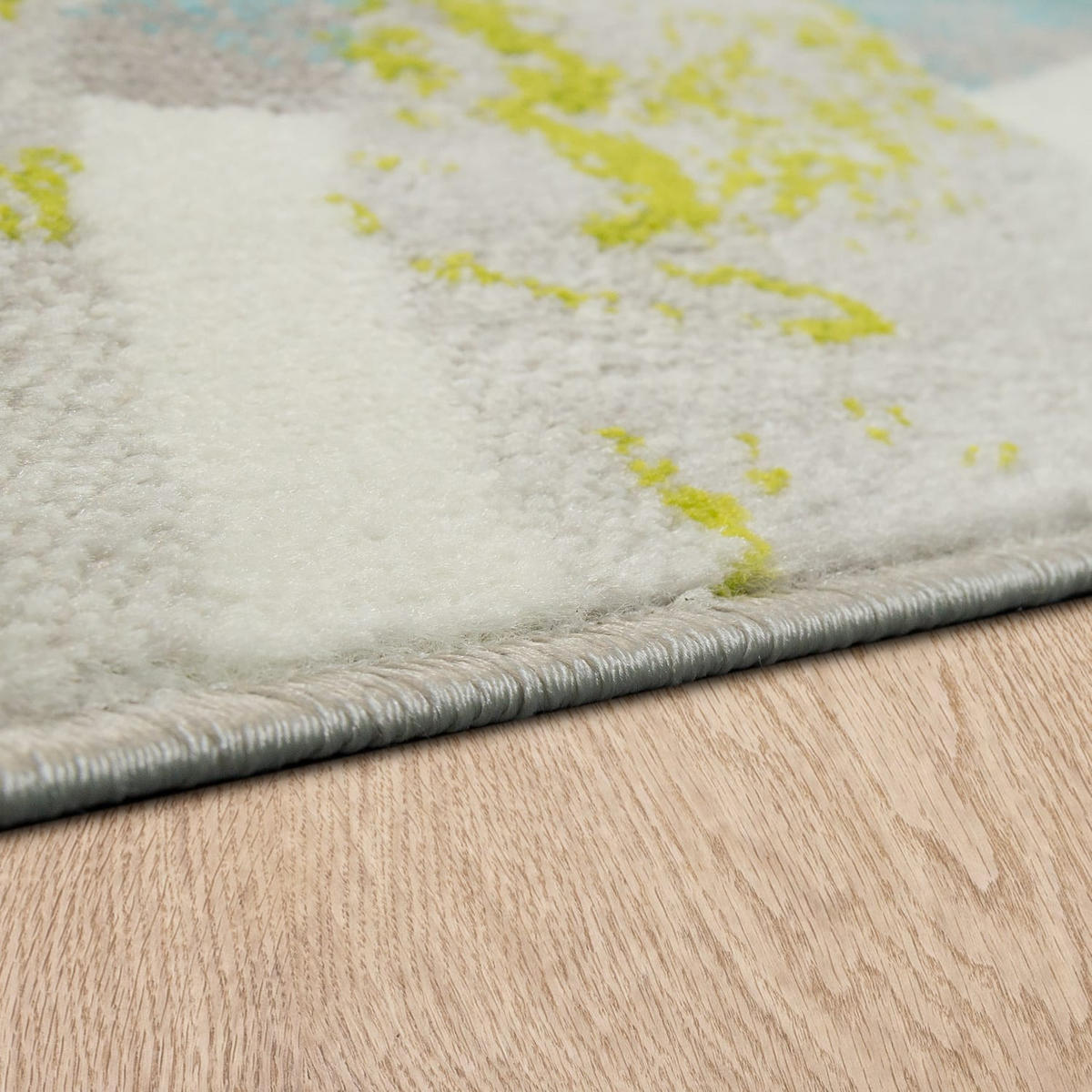 KURZFLORTEPPICH, mit Blätter-Motiv, Mehrfarbig, 80 x 150 cm - Multicolor, Textil (80/150cm) - KADIMA DESIGN