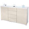 SIDEBOARD Faro Creme Hochglanz - Creme, Holzwerkstoff (138.5/75.5/35cm) - Vladon