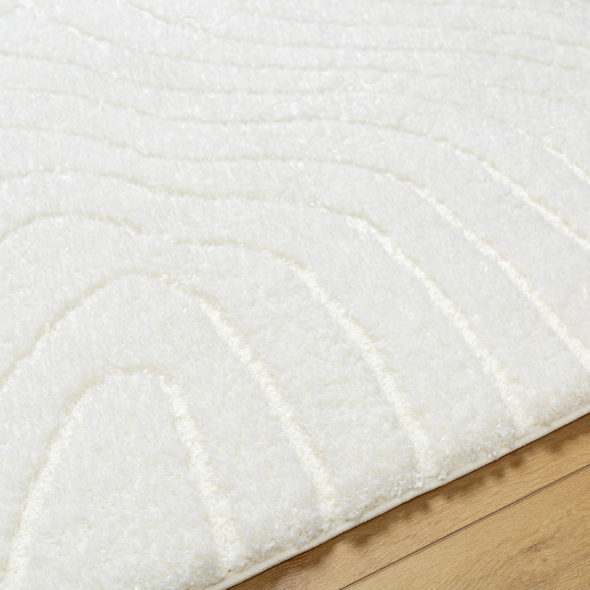 HOCHFLORTEPPICH Danae 160/213 cm Ivoire - Weiß, Textil (213/160cm) - LIVABLISS