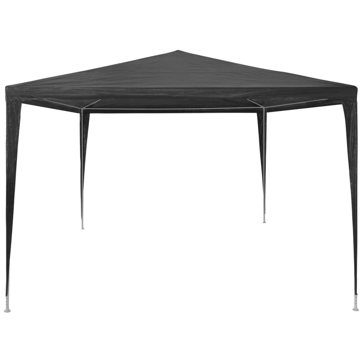 PARTYZELT 3/4 M Pe Anthrazit - Anthrazit, Kunststoff (300/255/400cm) - vidaXL