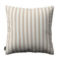 KISSENHÜLLE Quadro braun und weiß, 50x50 cm - Beige, Textil (50/50cm) - Dekoria