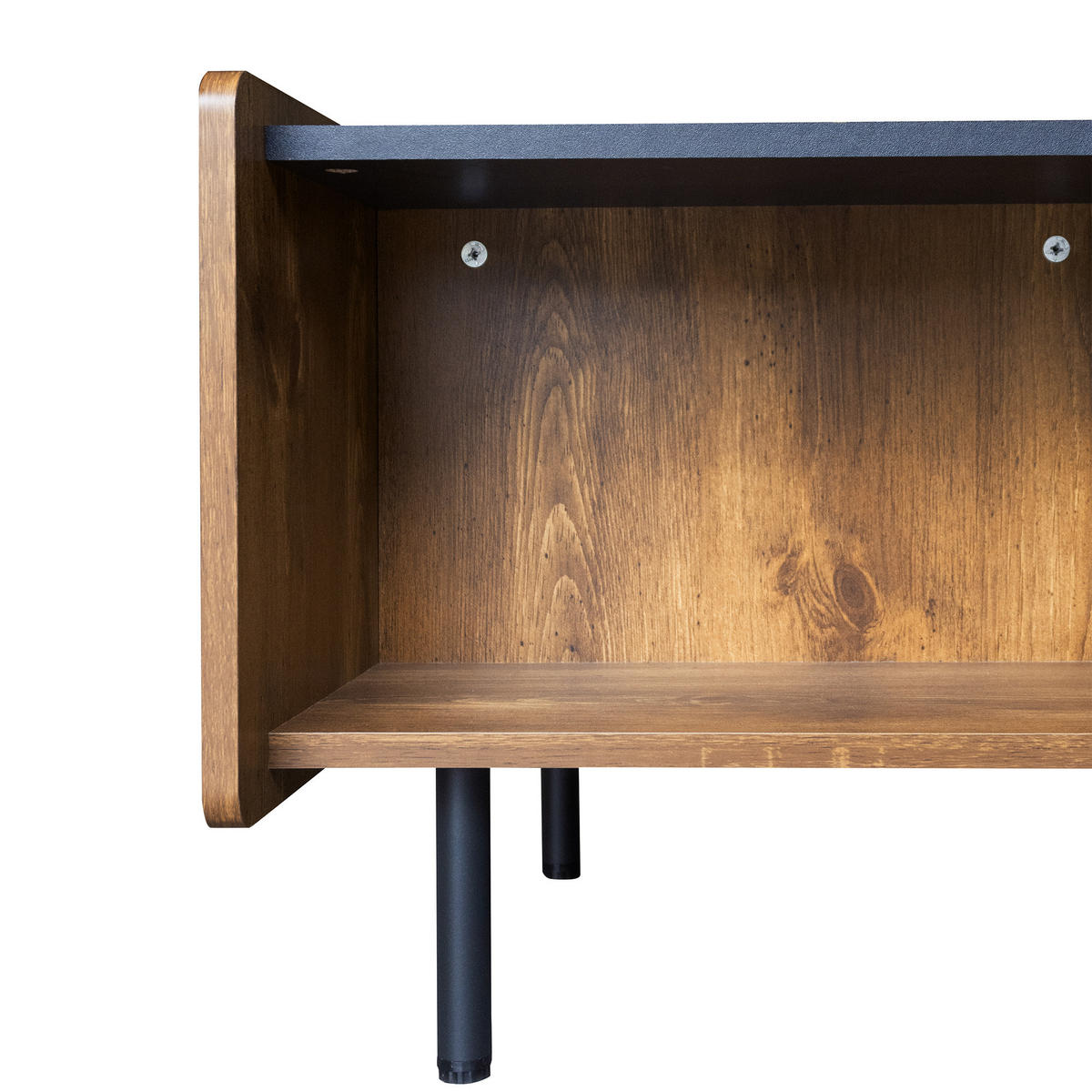 COUCHTISCH Schwarz 90/55/45,5 cm - Schwarz, Holzwerkstoff (55/90/45.5cm) - Urban Meuble