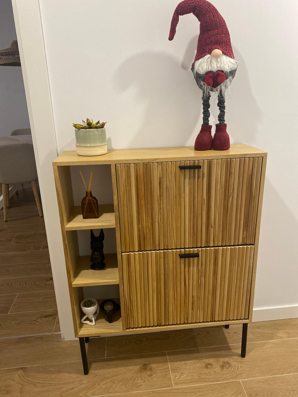 SCHUHSCHRANK Buchenholz Braun - Braun, Holz (80/97.5/23cm) - Nordlys